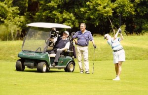 Golfing with legends